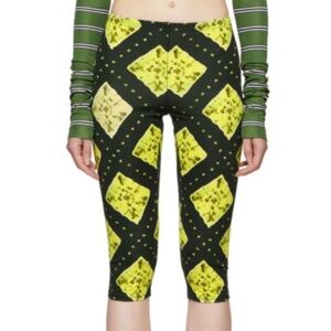 Marc Jacobs Green Redux Grunge Cropped Leggings